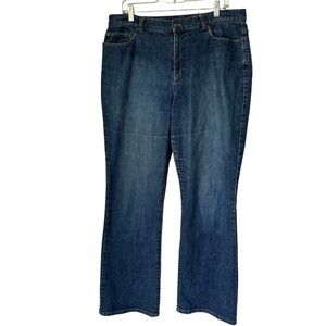 Lauren Jeans Co. Ralph Lauren High-Waist Straight Leg Jeans, size 14